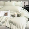 100-count pure cotton four-piece set, long-staple cotton, light luxury hotel style, high-end feel, all-cotton bed sheets, duvet covers, bedding, Hat 4 Application Scenario